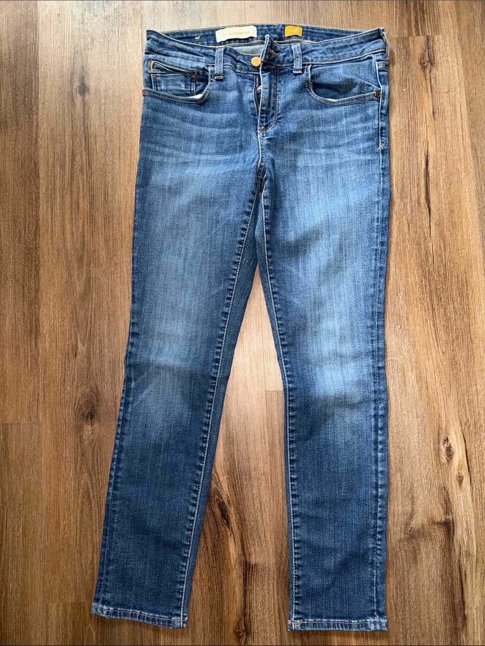 Pilcro and the Letterpress Women’s Skinny Jeans — Medium Blue